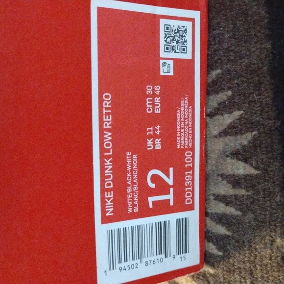 NWT Nike Panda Dunk Low Retro Size 12 - Picture 7 of 7